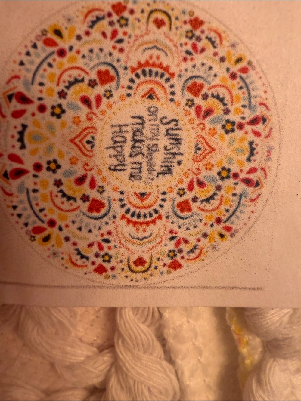 Source Unknown Multicolor Mandala Bath Towel